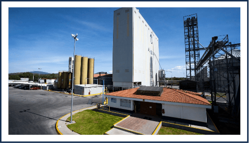 Planta de alimentos ubicada en Puebla detrás de las oficinas centrales